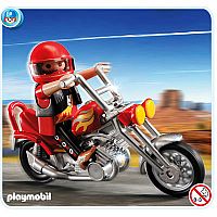 Playmobil 5113 Chopper Motorcycle with Rider