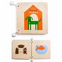 Animal Homes Wooden Book