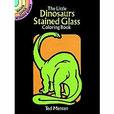 Dinosaurs Stained Glass Mini Coloring Book