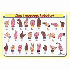 Sign Language Placemat