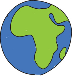 globe drawing